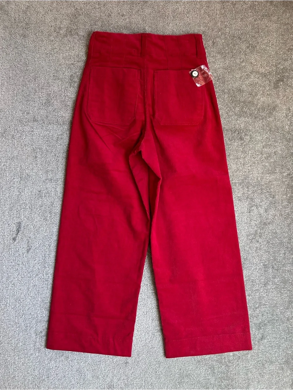 NWT Simply Southern Women’s Wide Leg Red Corduroy Pants, Size Small